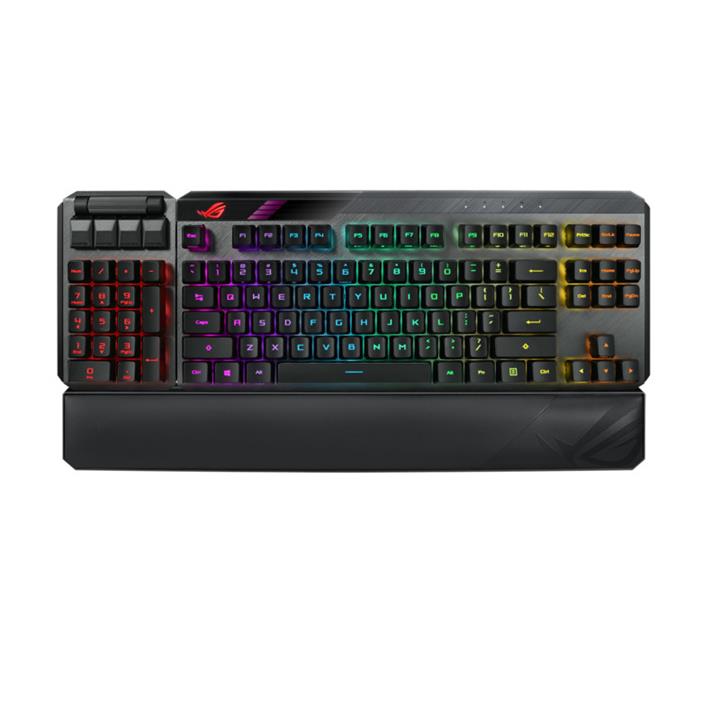 کیبورد بی سیم مخصوص بازی ایسوس مدل ROG Claymore II Aura RGB Asus ROG Claymore II Aura RGB Wireless Gaming Keyboard